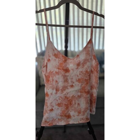 ☀️ Double Zero Tie-Dye Tank Top | Apricot Orange Cami | NWT Size Large - Picture 1 of 6